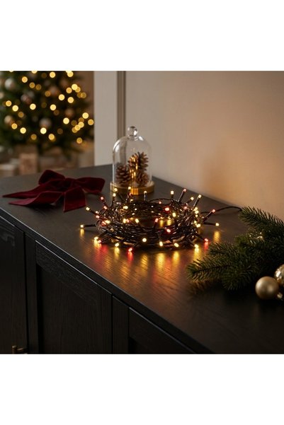 Ornament24 Instalatie de Craciun liniara cu 240 LED, 15 metri, rosu si alb ca...