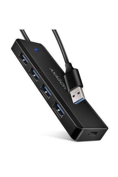 Axagon HUB HUE-C1A 4 porturi USB 3.2 Gen 1 cablu 19cm