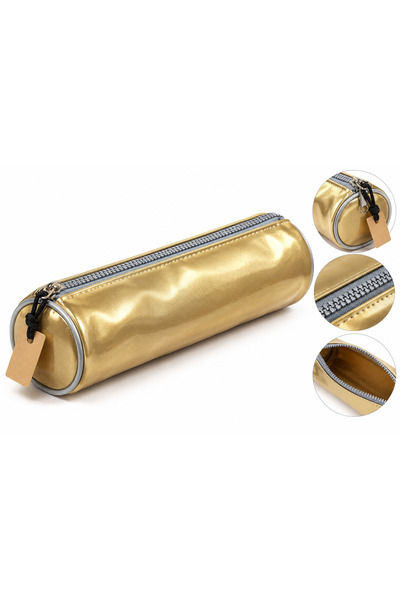 starplast Penar școlar rotund cu fermoar, model cilindric, finisaj lucios – c...