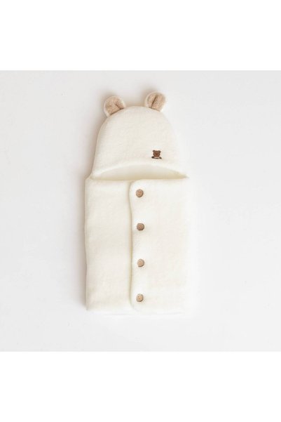 CFRA VELSOFT BEAR-PRINT BABY SWADDLE