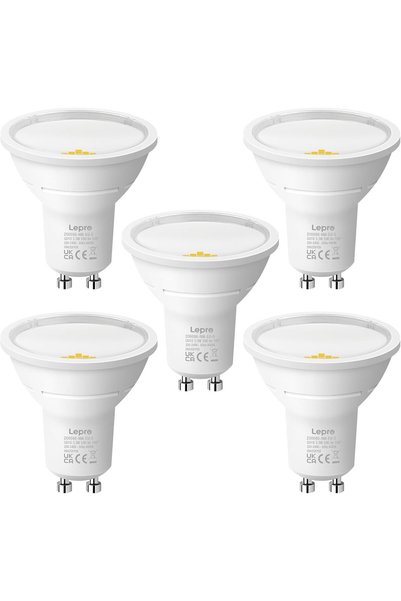 Generic مصابيح LED GU10، إضاءة بيضاء محايدة 4000 كلفن، 590 لومن، 3.3 واط = 50...