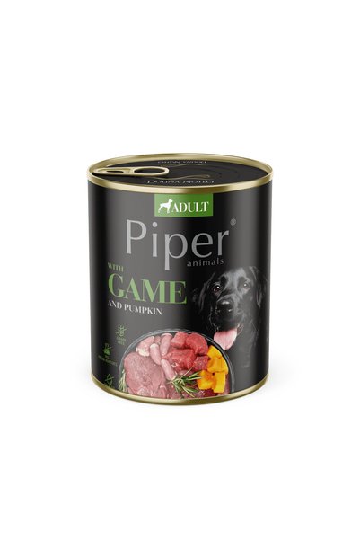 Piper Hrana umeda pentru caini DOG, vanat si dovleac, 800g