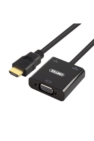 Unitek ADAPTATOR HDMI LA VGA + AUDIO; Y-6333