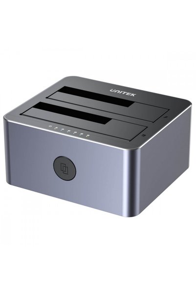 Unitek Stație de andocare HDD/SSD cu două compartimente și funcție de clonare...