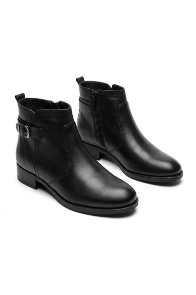 PaulStyle Ghete dama negru, A-912, din piele naturala