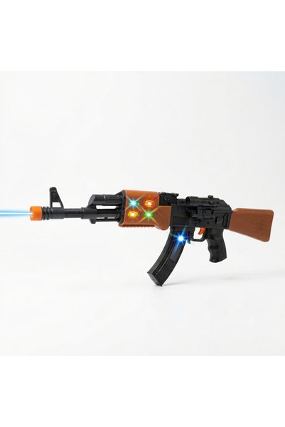 Al Fajr Babys مسدس لعبة إلكتروني AK-47 "لورد أوف وور" مع أضواء LED وامضة ومؤث...
