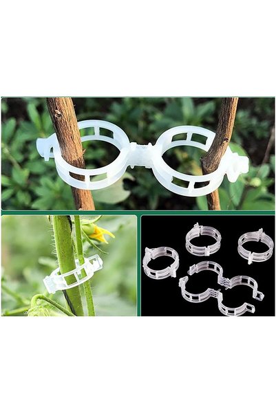 Generic 300 PCS Plant Support Garden Clips,Plastic Garden Clips,Trellis Clips...