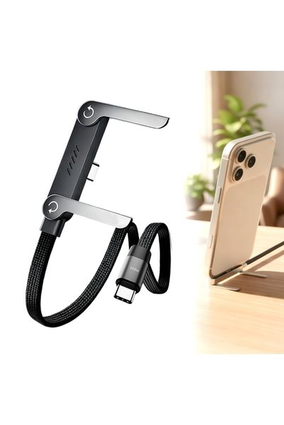 Generic كابل شحن سريع مجدول بقوة 240 واط، سلك USB C إلى USB C بزاوية 90 درجة ...