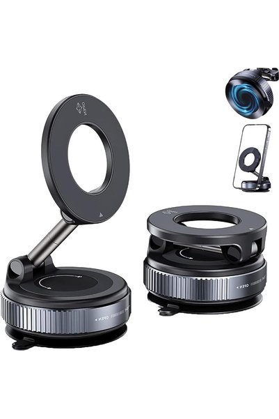 Generic Car Phone Holder Mount, حامل جوال للسيارة مغناطيسي شفط, Adjustable 36...
