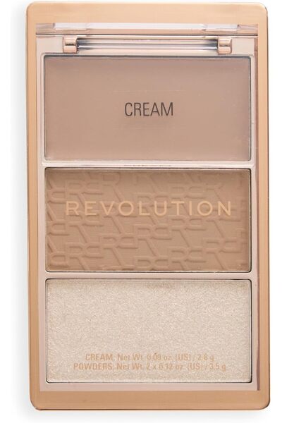 Revolution The Bronze Icon, High Pigmented Bronzer Palette, Enriched with Hya...
