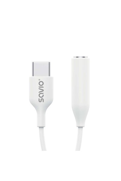 Savio Adaptor AK-52 USB-C - Mini Jack 3,5 mm, Samsung