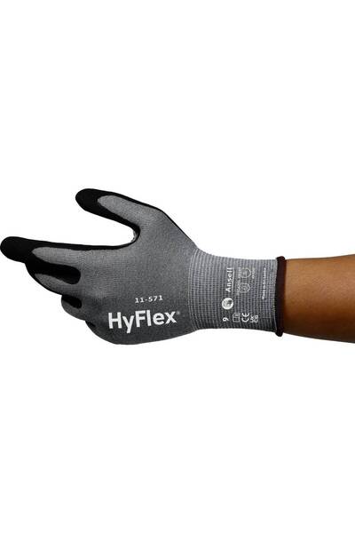 ANSELL 11571R080-1P Mănușă de protecție din nitril HyFlex Mărime (mănuși): 11...