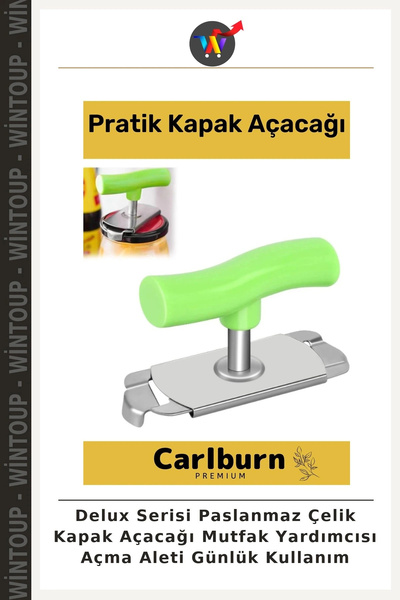 Wintoup Deluxe Series Stainless Steel Can Opener—Kitchen Tool for Daily Use