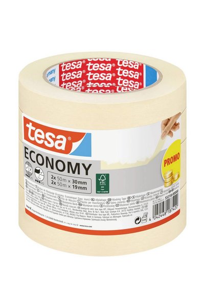 Tesa Economie 55318-00000-04 Bandă de mascare albă 1 set 55318-00000-04