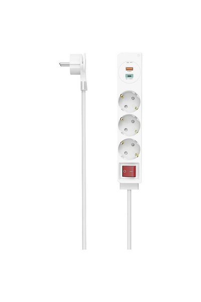 Hama 00223185 Prelungitor (+ întrerupător) Alb conector PG 1 buc. 00223185