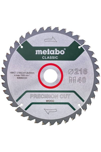 Metabo Lemn tăiat cu precizie - lamă de fierăstrău circular clasică 628060000...