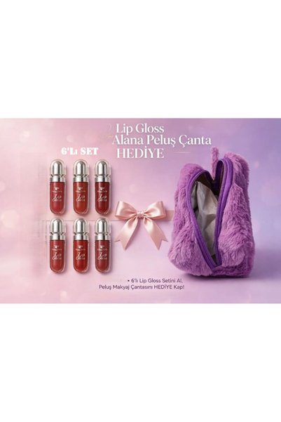 SİBELA BEAUTY GÜZEL GÖRMEK GÜZEL DÜŞÜNDÜRÜR 6-Piece Luxury Lip Gloss Set + Fr...