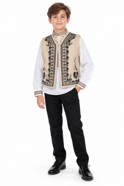 rody's forever Vestă pentru băieți CPOB, crem/negru