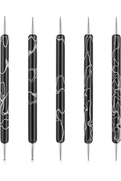 ASKIND 5 Pcs Nail Dotting Pen Tool Set, Double-Ended Nail Art Dotting Pens Na...