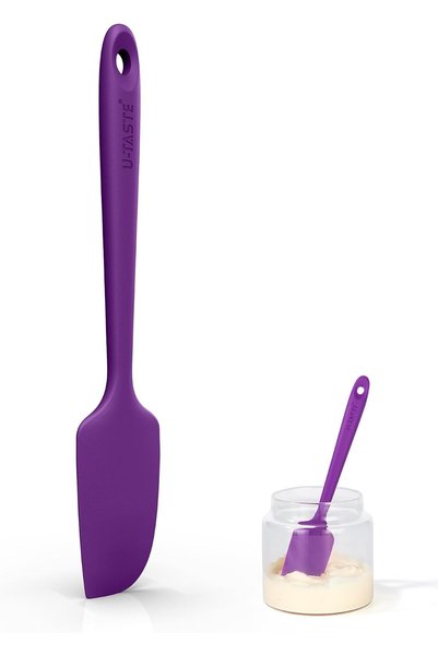 Generic 22,7cm Small Silicone Spatula for Cooking Scraping (Purple)