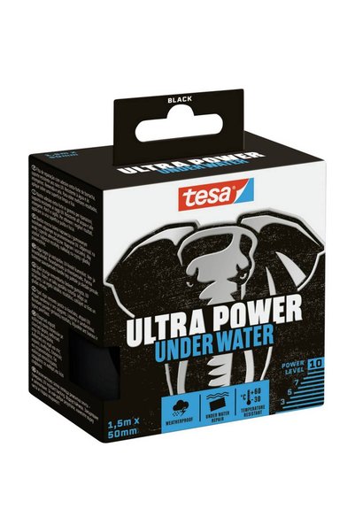 Tesa Bandă de reparație Ultra Power subacvatică 56491-00000-00, neagră (L x 5...