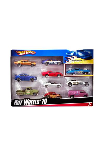 mattel Hot Wheels - Set de mașini 10 bucăți aleatorii (54886)