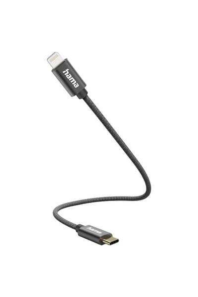 Hama Cablu de încărcare USB, USB 2.0, mufă Apple Lightning, USB-C ®   ștecher...