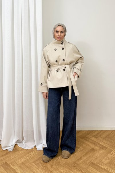 Melike Tatar Premium Melton Coat 12-70119