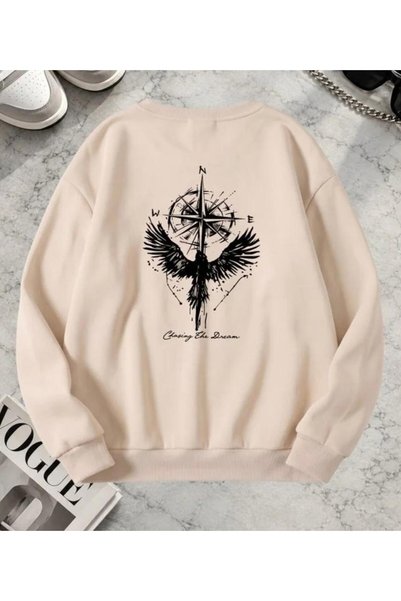 NIGRUM PARDUS NEW SEASON ODIN'S RAVEN BACK PRINT 100% Cotton 3-PLY OVERSIZED ...