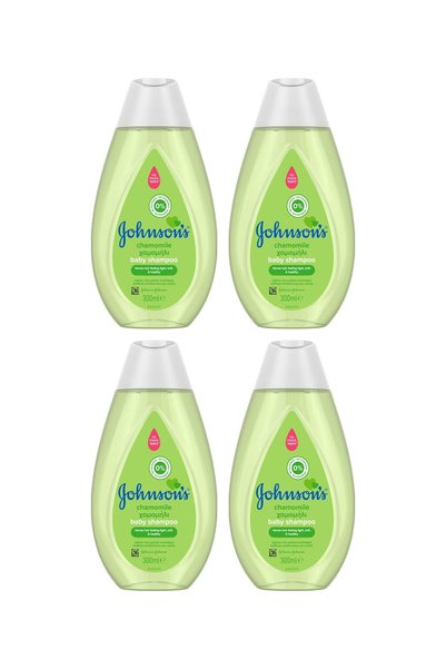 Johnson & Johnson Pachet 4x Șampon pentru bebeluși cu mușețel, hipoalergenic,...