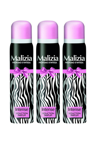 Malizia 3x PACHET Spray deodorant corporal Seduction Parfum Intense 100ml