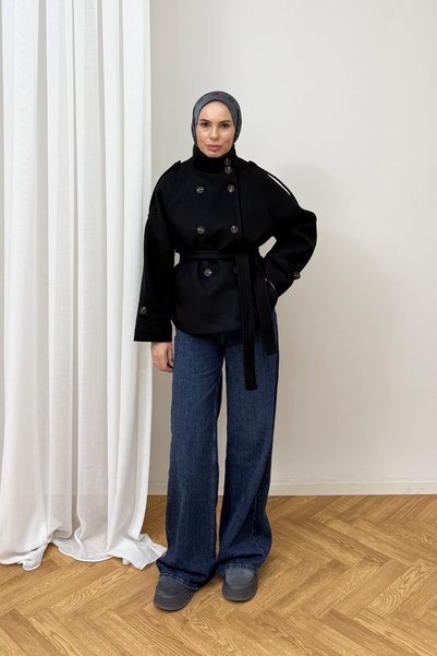 Melike Tatar Palton din lână Melton Premium 12-70119