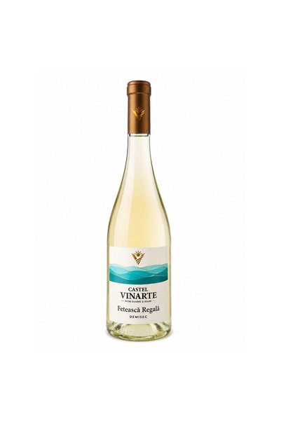 Vinarte Castel Feteasca Regala Semi-Dry White Wine, 0.75 L