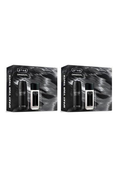 str8 2x PACHET Original Gift Set, Spray deodorant 85 ml și Spray deodorant 15...