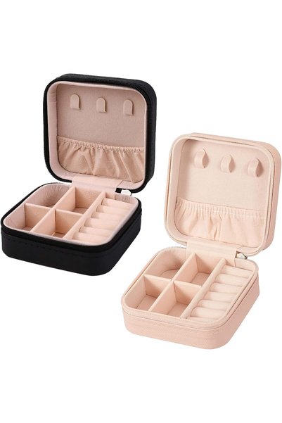 GENERAL YouBella Jewellery Set of 2 Combo Organiser PU Leather Zipper Portabl...