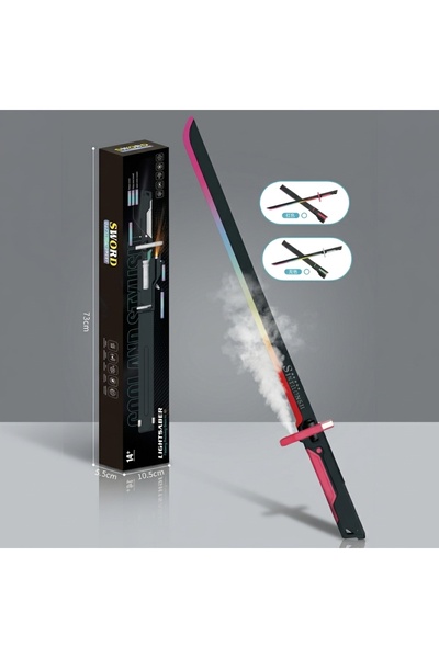 CasaDesteapta.ro Set de joacă cu katana în culori asortate, lumini LED colora...