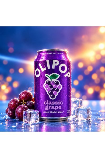 OLIPOP مشروب صودا العنب الكلاسيكي CLASSIC GRAPE SODA
