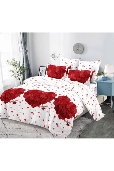 Pucioasa Lenjerie Matrimoniala, Finet Pucioasa, 4 Piese, Cearceaf Pat cu Elas...