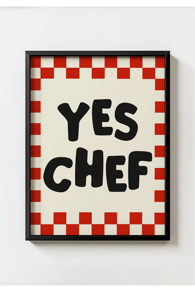 MIOVI WORKS Yes Chef | Poster decorativ de perete cu design modern și origina...