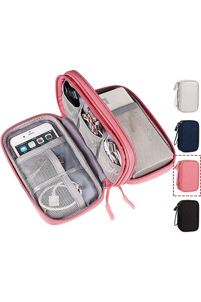 GENERAL CAOODKDK Electronic Organizer Travel USB Cable Accessories Bag/Case,W...