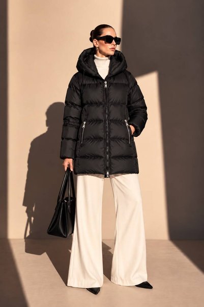 BASEL.CO Premium Long Hooded Puffer Coat