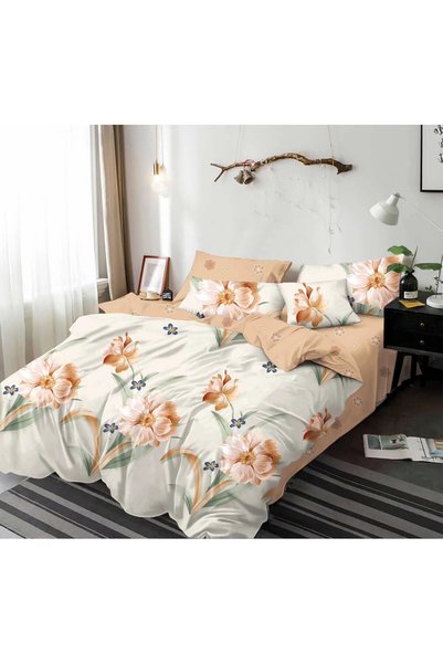 Pucioasa Lenjerie Matrimoniala, Finet Pucioasa, 4 Piese, Cearceaf Pat cu Elas...