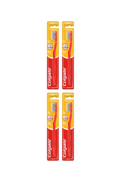 Colgate 4x Pachet Periuță de dinți moale Basic Clean