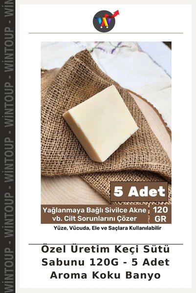 Wintoup Handcrafted Goat's Milk Soap 120G - 5 Scented Bath Soaps