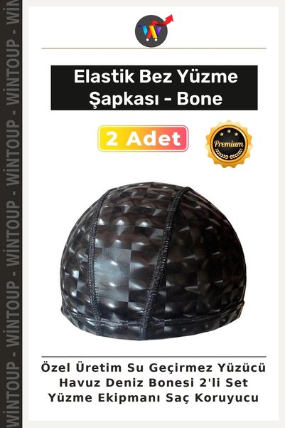 Wintoup Set de 2 căști de înot impermeabile, personalizate, pentru piscină și...