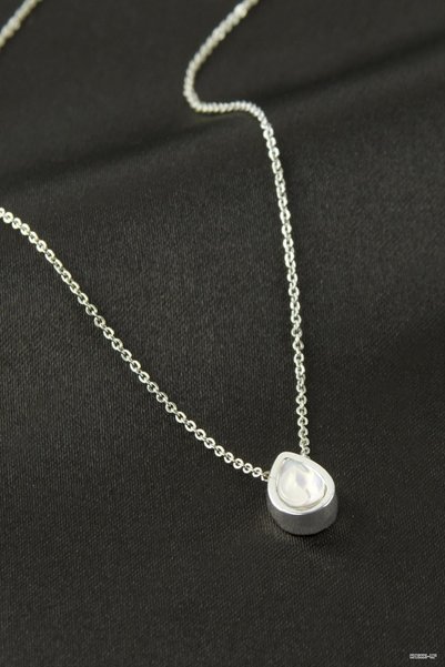 ZERO LAND SVL-SHOP Stone Necklace (210320) Silver Color