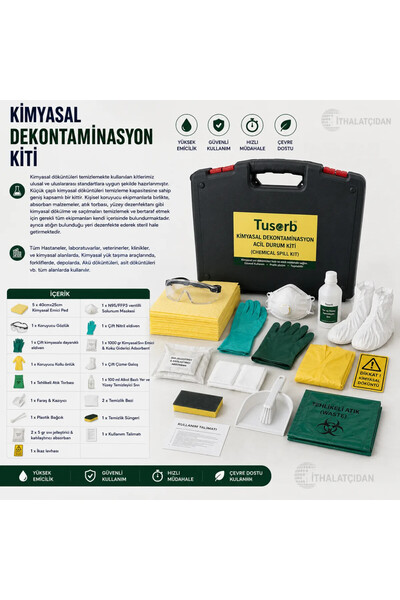 RuniqueHome Kimyasal Dekontaminasyon Kiti Temizleme Kiti
