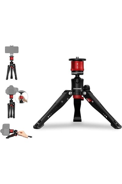 IFOOTAGE Cobra 3 Base, 10" Desktop Tripod, Mini Tripod Base, Small Camera Tri...