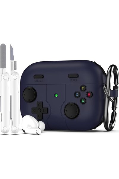 R-fun غطاء حماية لسماعات AirPods Pro من الجيل الثاني/الأول مع طقم تنظيف، وحدة...