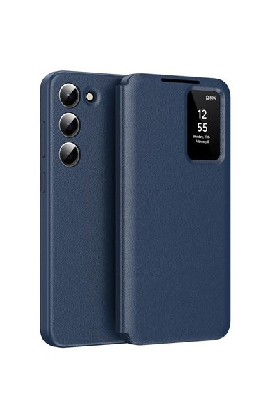 XGSM Θήκη τηλεφώνου, συμβατή με Samsung Galaxy S23, Smart View, μπλε